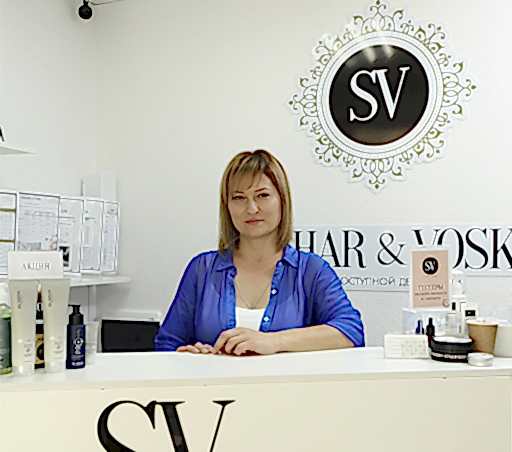 Интерьер студии депиляции. Продукция